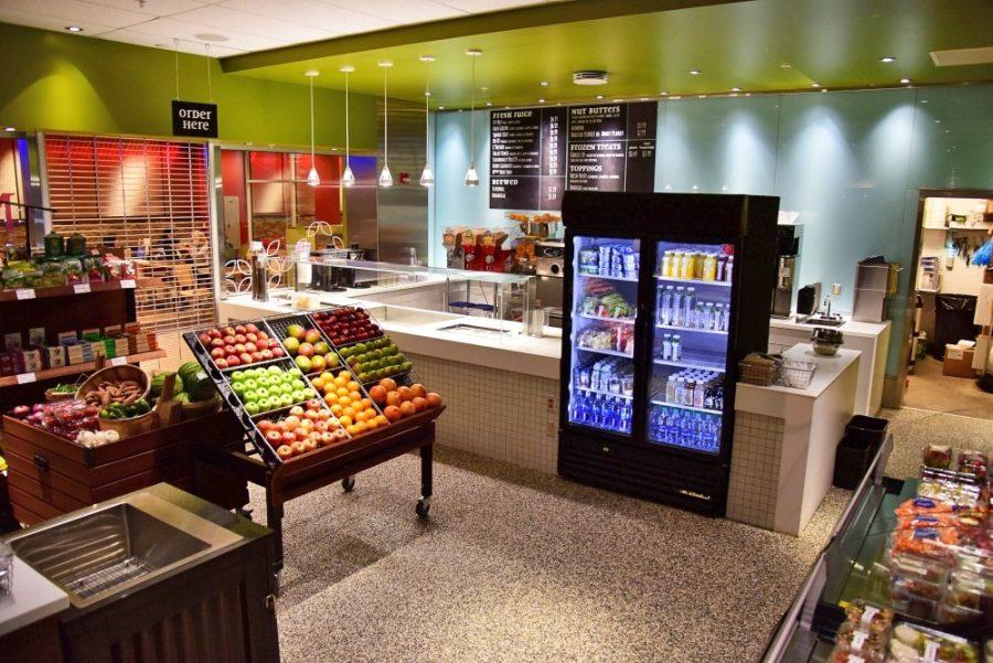 Nrich Urban Market offers healthy eating options to students in the Student Union. Though a healthy option is an improvement to student dining, Nrich is not affordable for many students facing food insecurity.