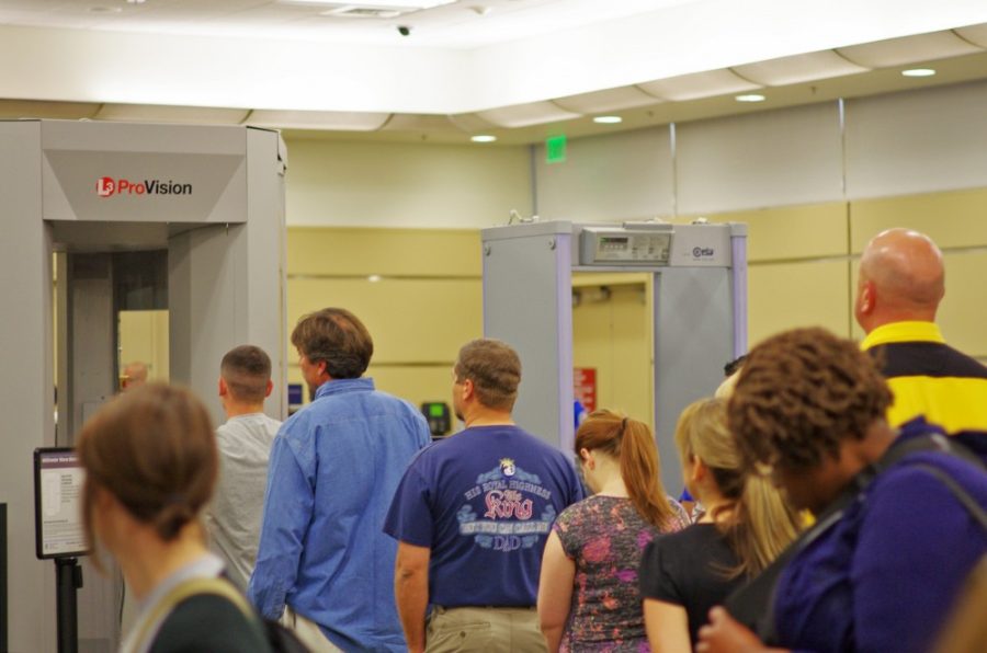 People walk through a current TSA checkpoint. In the future, these checkpoints might use facial recognition software as an added security measure.