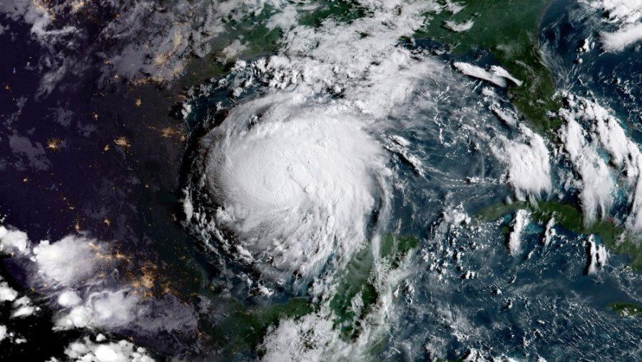 GOES-16 captured this geocolor image of Tropical Storm Harvey in the Gulf of Mexico on Aug. 24. UA researchers said their predictions for the 2017 hurricane season have been accurate so far.