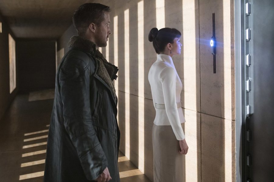 Ryan Gosling and Sylvia Hoeks in Blade Runner 2049.