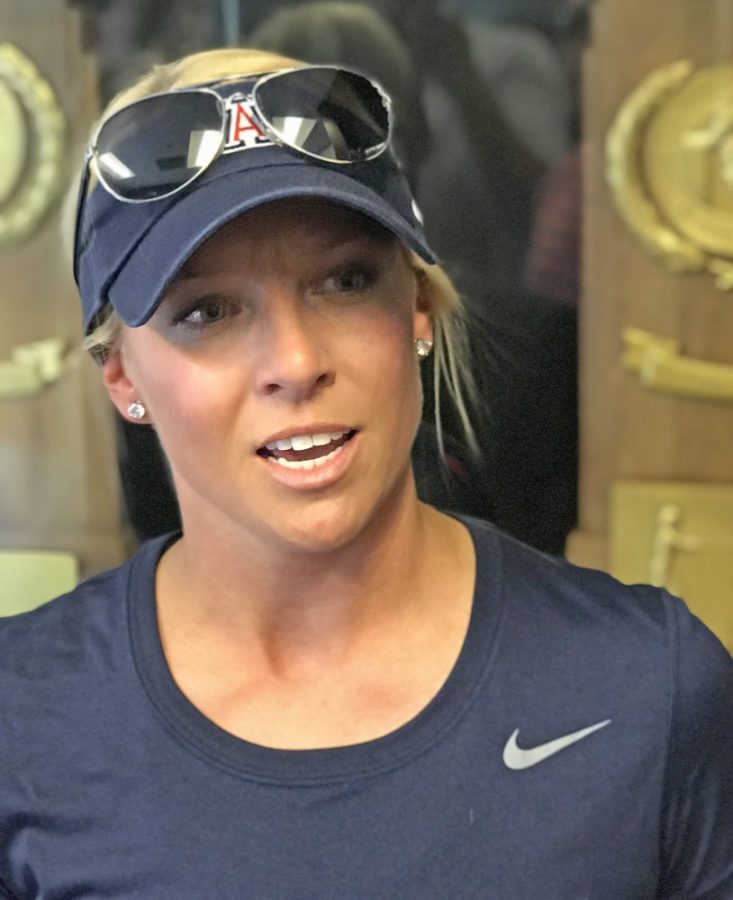 Taryne Mowatt, the new Arizona softball pitching coach.