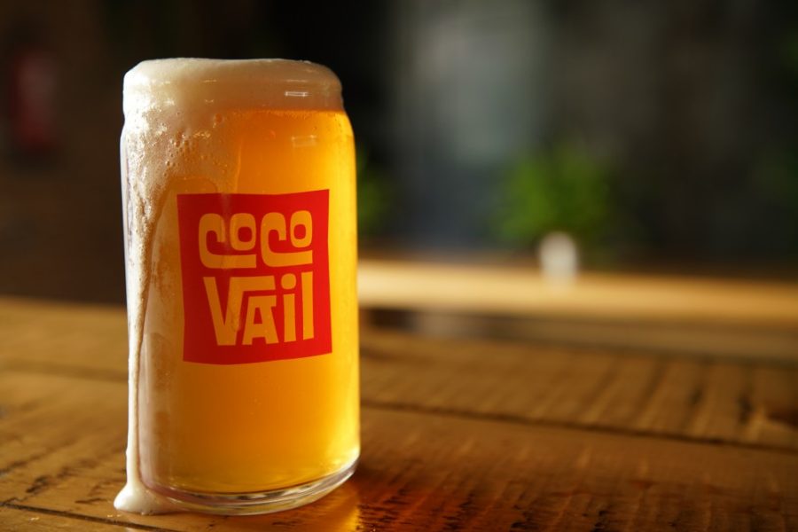 Blonde ale beer from CocoVail Beer Hall in Barcelona, Spain. CoCoVail opened its doors in 2016.
