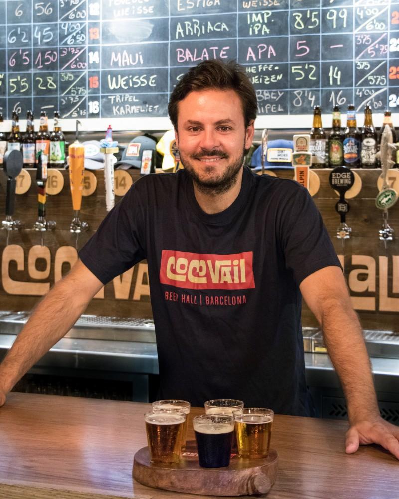 Andres Carrasco, the owner of CocoVail Beer Hall. Carrasco is a graduate of the UA.