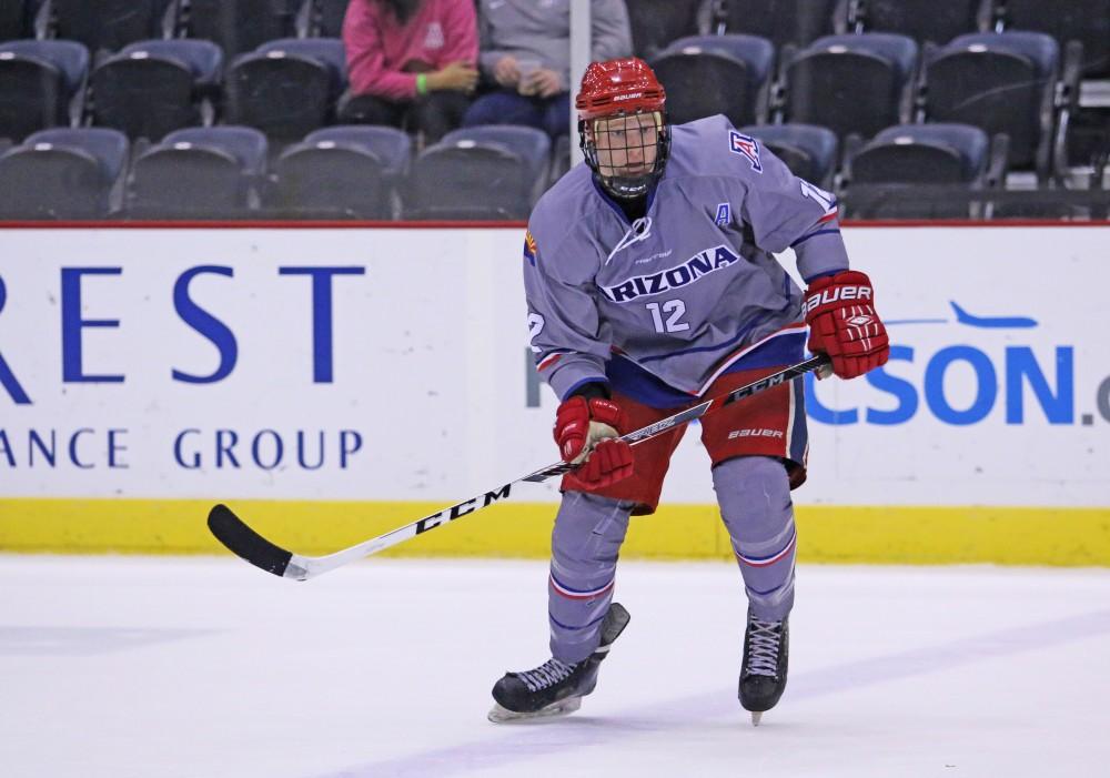 These college baseball players laced up their skates to play