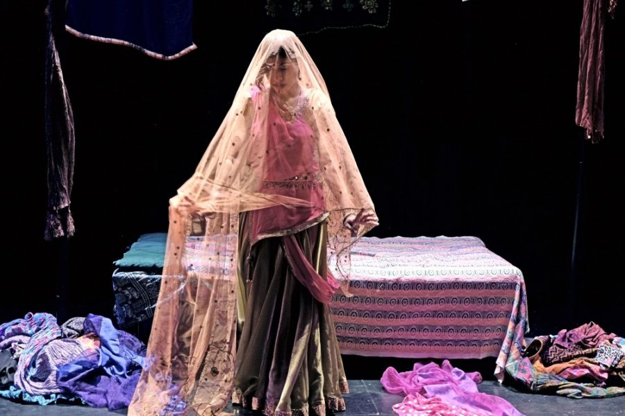 Dr. Dipti Mehta, Ph.D., performs in her one-woman play, Honour: Confessions of a Mumbai Courtesan, which raises awareness and breaks down the social stigma that exists around sex workers.
