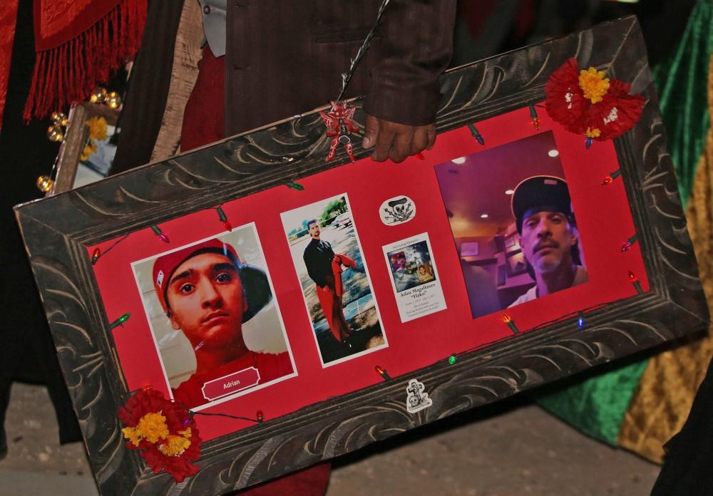  A board honoring a loved one who passed away for the All Souls Procession on Nov. 5. 