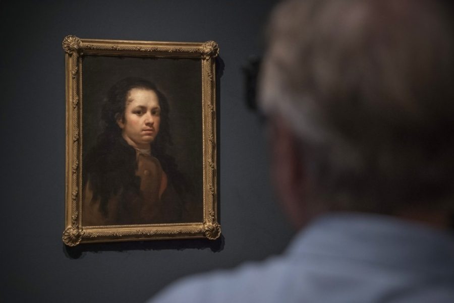 A still from Goya: Visions of Flesh and Blood  showing Self Portrait by Francisco de Goya.