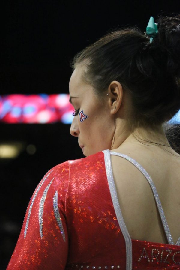 UA+gymnast+Victoria+Ortiz+prepares+to+perform+her+routine+on+the+balancebeam+during+the+UA+gymnastics+team%26%238217%3Bs+competition+against+Utah+on+January+26+inMckale+Center.