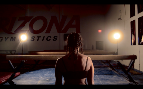 Stills from video works that Schneider exhibited in Fall of 2017 at the Loft Cinema in Tucson, Ariz. for a group show titled "Gesticulate". Both works drew from Schneiders experiences as a black, female athlete. Titled "Balance Beam" (2017)