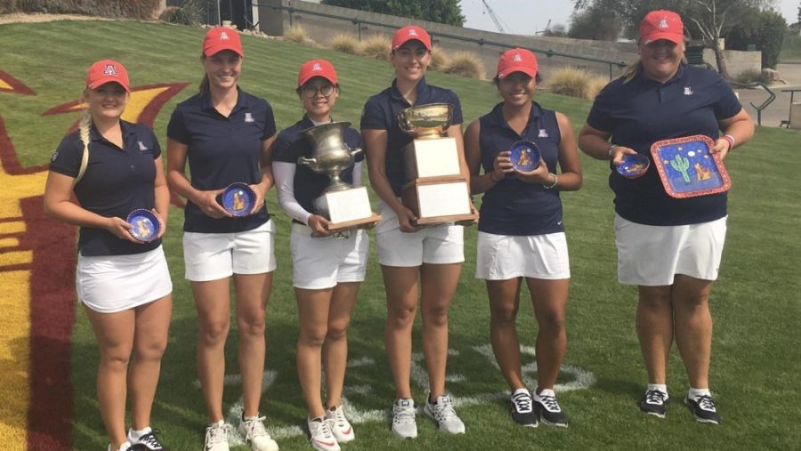 Arizona+Womens+Golf+team+takes+first+in+this+years+PING+ASU+Invitational+on+March+25+in+Tempe%2C+Ariz.