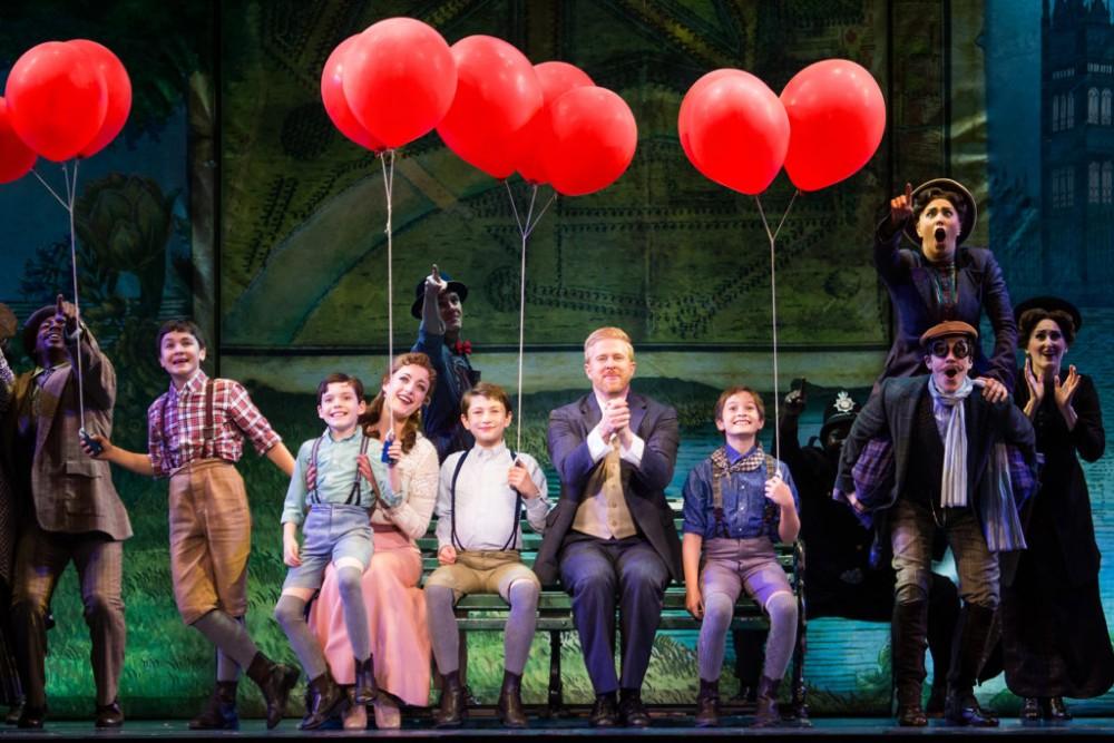 The cast of Finding Neverland playing at Centennial Hall.