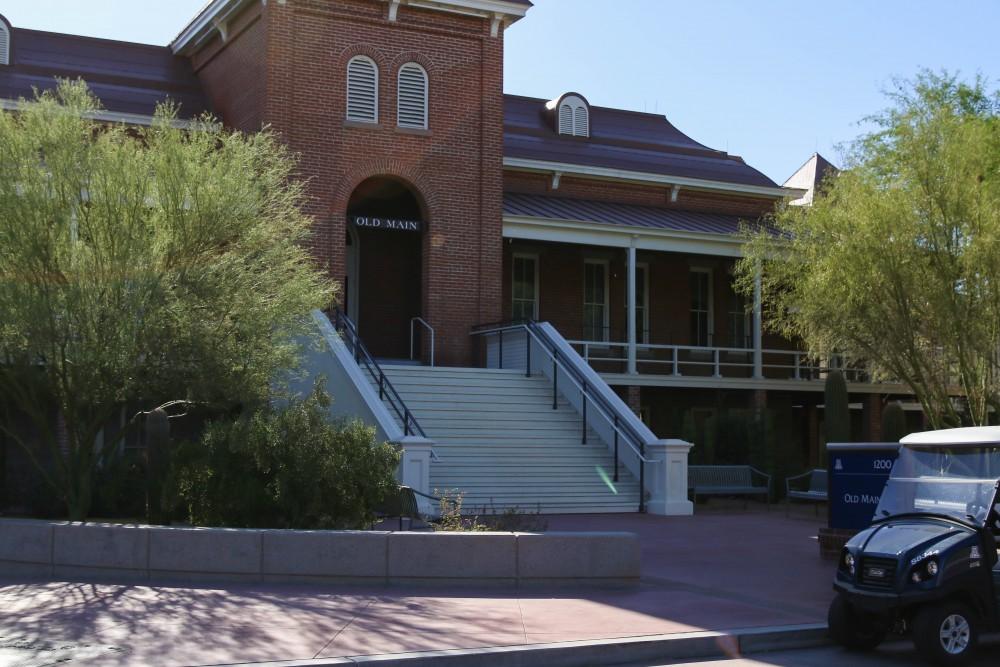 Old Main was the first building constructed on the University of Arizona campus.