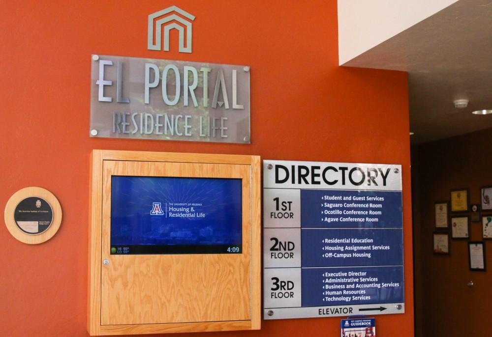 El Portal, the residence Life Office, is located in the Highland Commons.