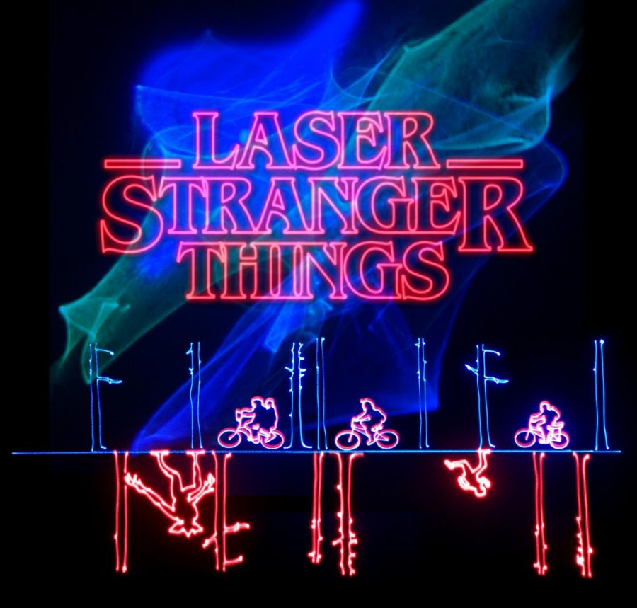  The Stranger Things laser show opening night on June 1 held at the Flandrau Science Center.                       