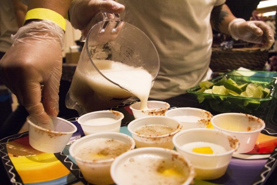 The Fermented Tea Company pours tea for the guest at the 23 Miles of Mexican Food Festival on June 16.