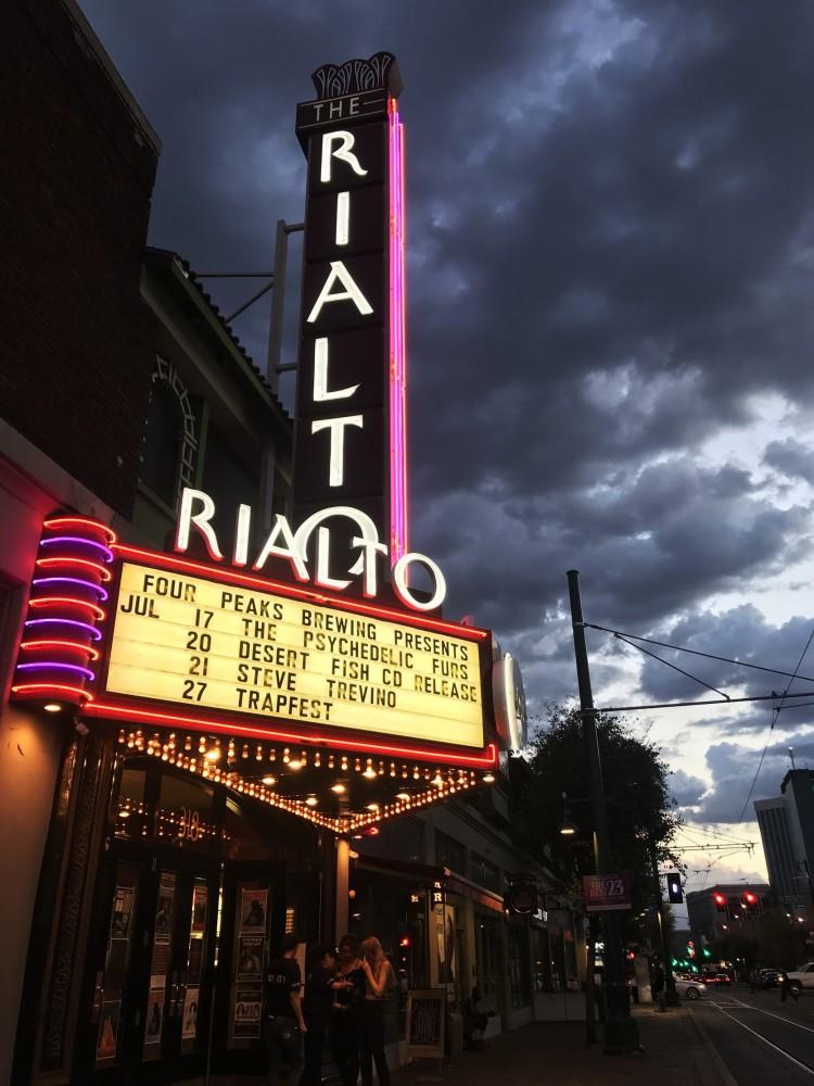 The Rialto Theatre is a concert and performance arts theater. It is located in Downtown Tucson on Congress Street.