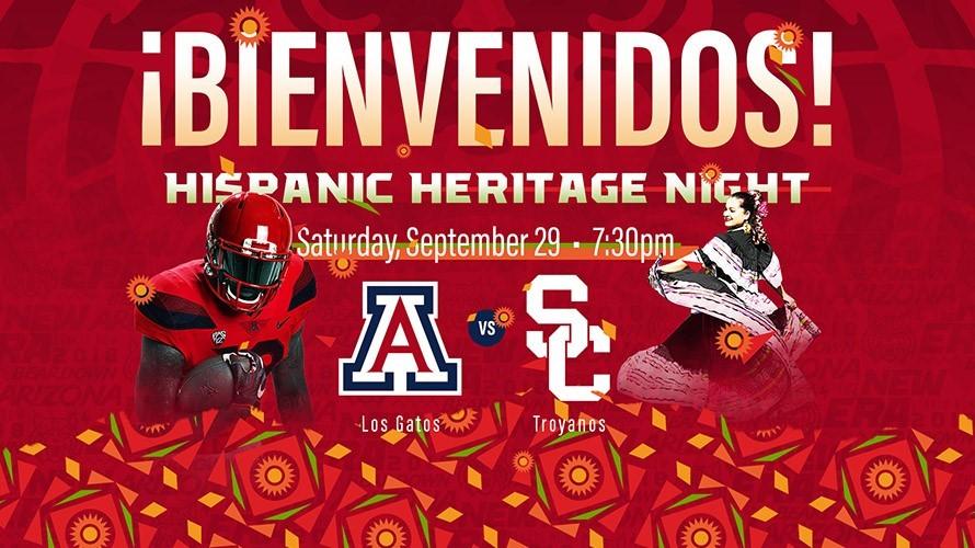 With National Hispanic Heritage Month stretching from Sept. 15 until Oct. 15, the University of Arizona Athletics department is turning this weekends game day and tailgate activities into a fiesta.