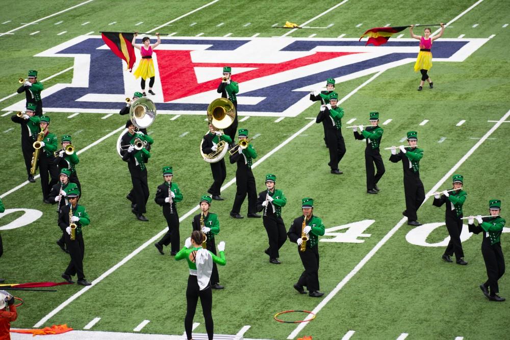 Tanque Verde High School performs at the 65th annual Band Day at the University of Arizona Stadium on Saturday, October 13, 2018. This event includes over 30 schools form the Southwest area.