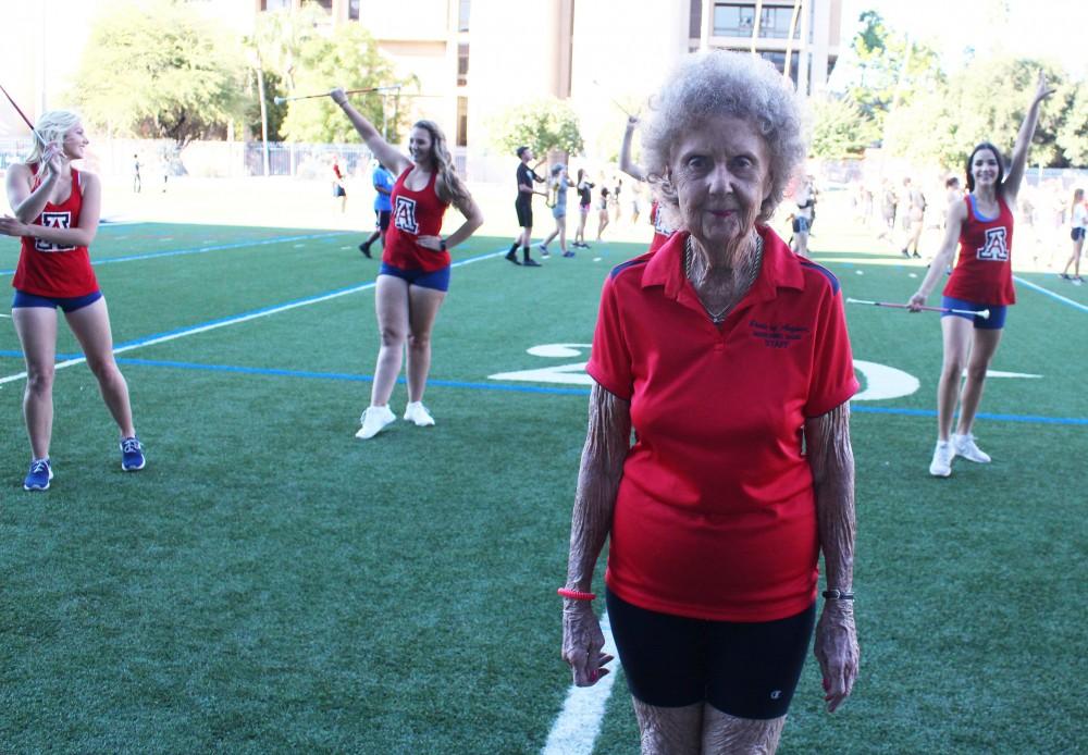 After 60 years of coaching the twirling team, Shirlee Bertolini, remains an amazing persona among the UA program. Her current team includes Brianne Turnbull, Alexis Mendez, Allison Forbes, Brittany Lamers, and Matilda Higman.