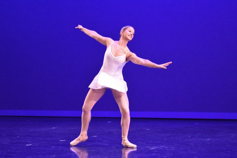 Students in the University of Arizona dance program during the dance showcase on October 7. The Dance Showcase is meant to show what the University of Arizona dance program students have been working on, and what will be performed at upcoming dance shows.