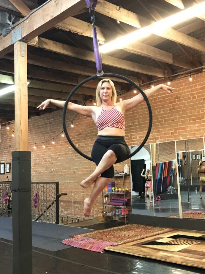 Aerial hoop teacher Katie Ottley 
