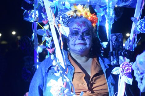 An All Souls Procession participant during the finale ceremony in Tucson. The procession has been happening in Tucson for 29 years.