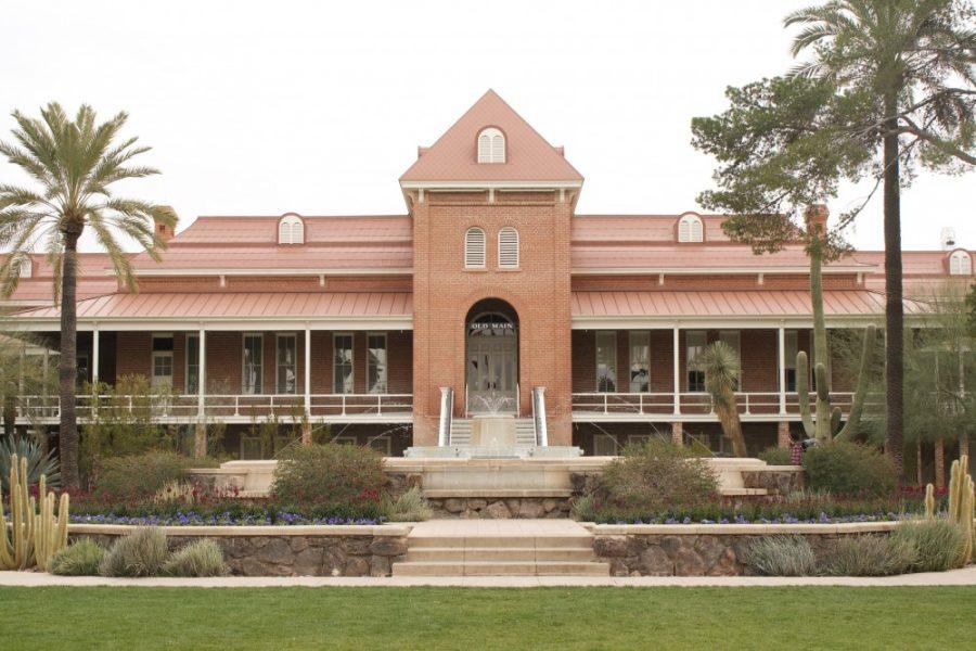 Old Main is the original building from the University of Arizona.