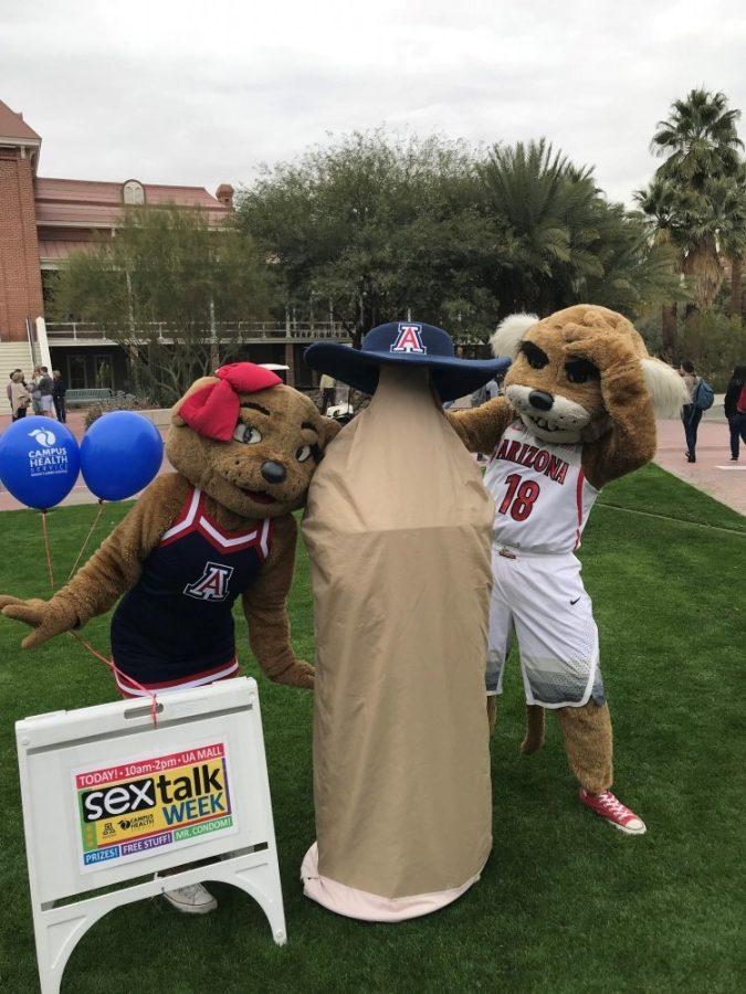 Wilbur and Wilma walked throughout the mall, visiting all of the tents and trying to learn more about the importance of SexTalk Week.