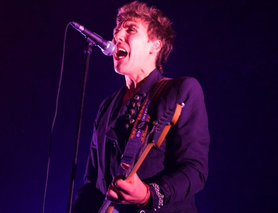 The indie rock band Bad Suns perform at the Rialto Theatre on Tuesday, March 12. The lead singer of the band is Christo Bowman. 