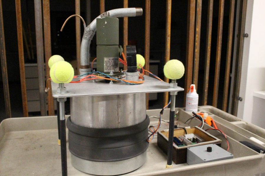 This portable dust generator was designed here in the University of Arizona. The main goal for the generator is to predict the probability of dust storms forming in a certain areas.