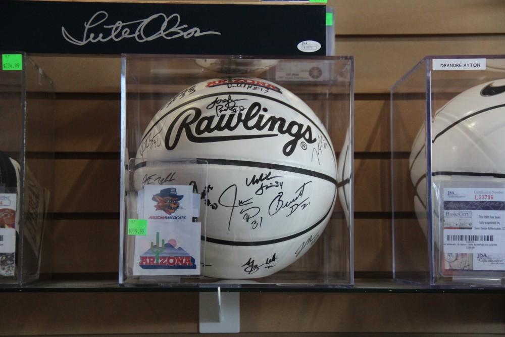 This basketball was signed by the 1997 Wildcats Basketball team. As of 2019, they would be only team to win a NCAA Championship for the school. The ball is priced at just under a $1000.