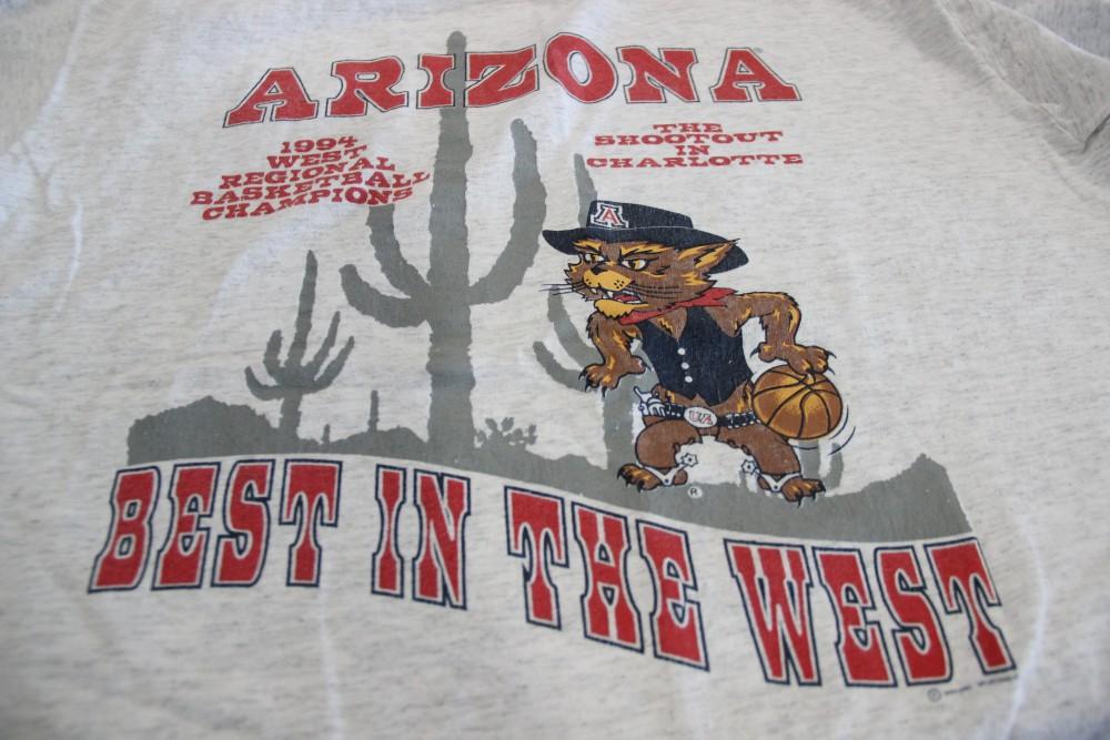 According to Store Owner Matt Mortenson, this UA shirt is rare because it still features Wilbur with guns and a bandolier around his waist.