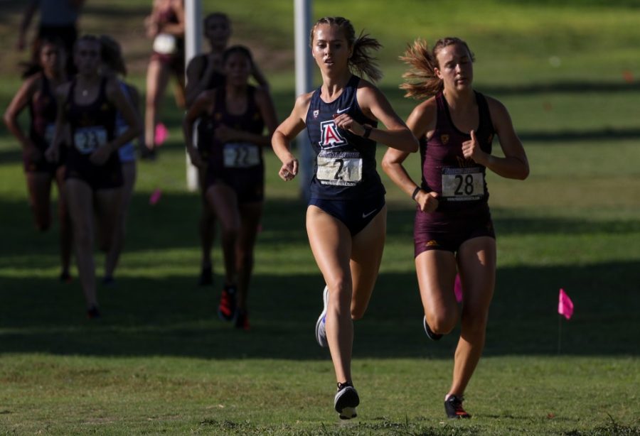 The Arizona Wildcats cross-country competes at the Cactus Open 8/31/19 in Tucson, Ariz. 