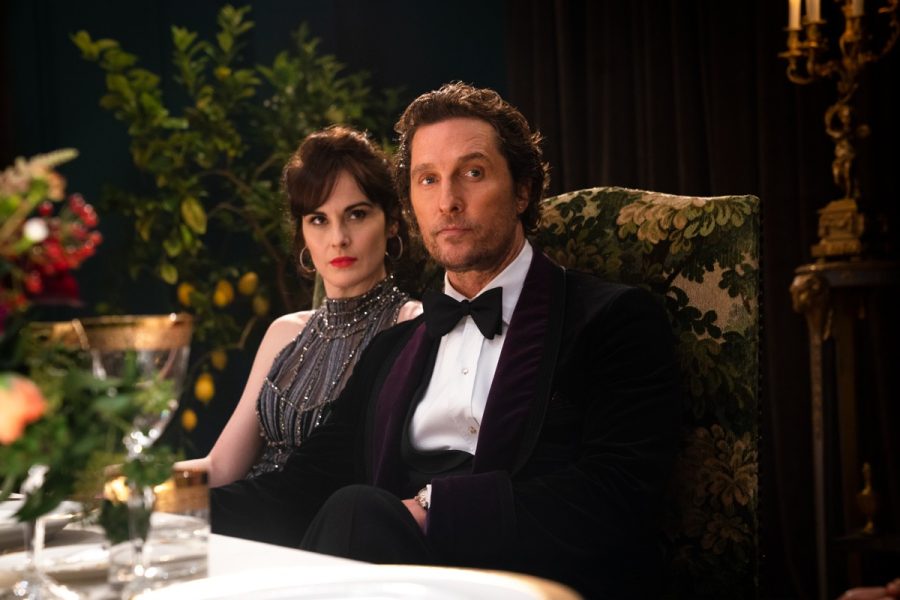 Matthew McConaughey and Michelle Dockery in The Gentlemen (2019).