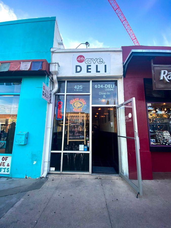 The outside of the 4th Ave. Deli located on Fourth. 
