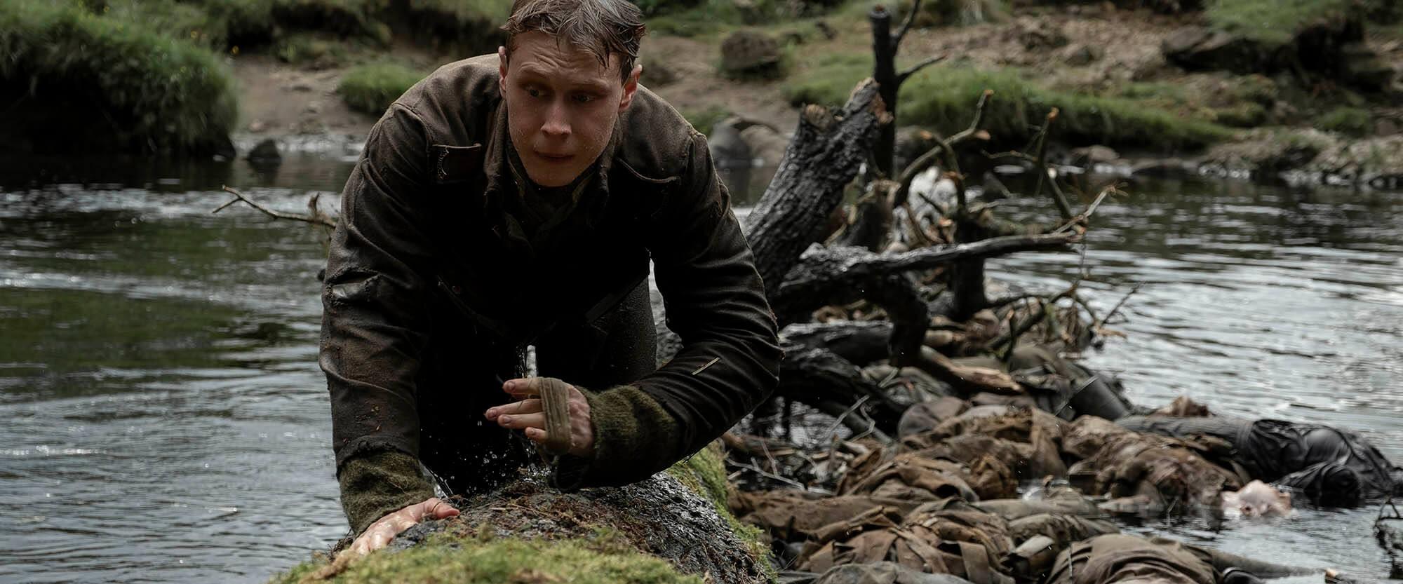 Lance Corporal Will Schofield (George MacKay) in "1917" (2019).