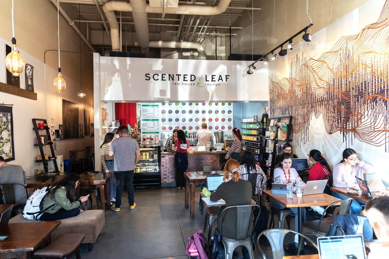 The inside of scented Leaf in 2020 before renovations, located on University Blvd. 