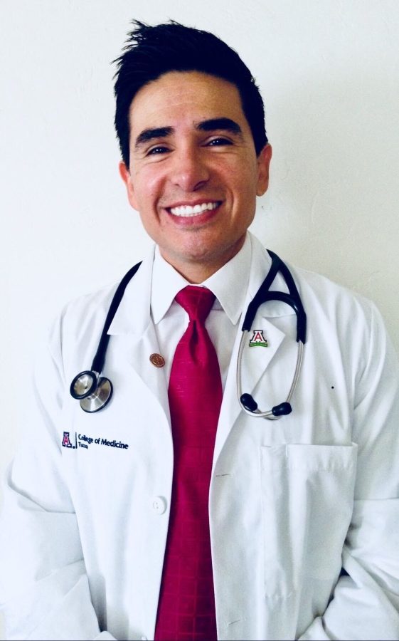 Ricardo Ayala, who graduated early from the UA College of Medicine as a result of the COVID-19 pandemic.