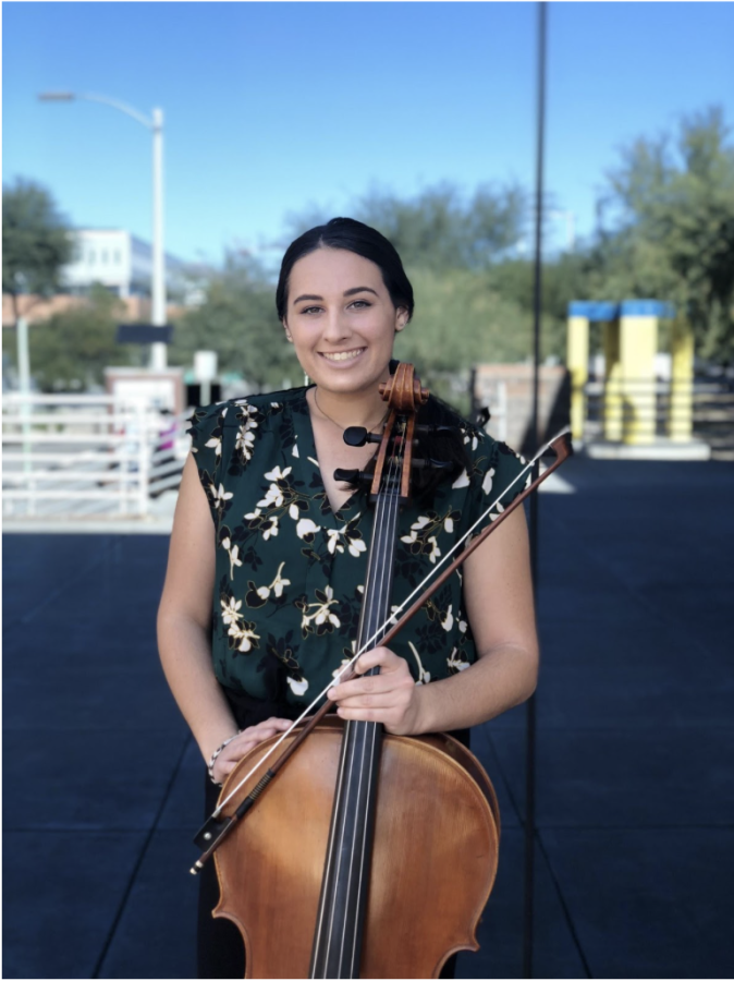 Senior+Maria+Savarese+is+this+years+outstanding+senior+from+the+Fred+Fox+School+of+Music+and+is+graduating+with+a+degree+in+cello+performance.