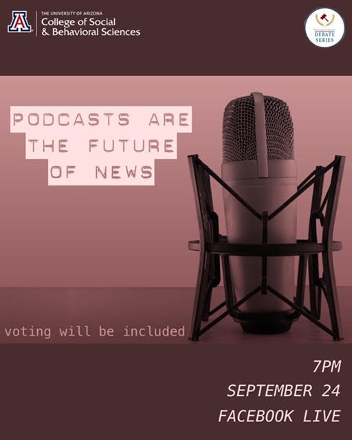 As a way to adapt to the coronavirus pandemic, the UA Debate Series is beginning a podcast. The first one will be live on Sept. 24. Courtesy George McLoof