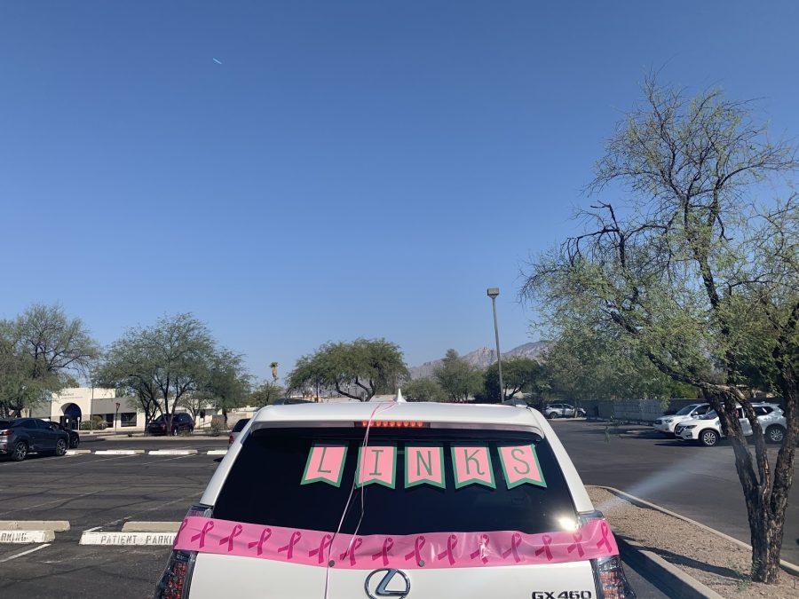  Felicia Jackson, a participant in the 2020 Making Strides Against Breast Cancer event, decorated her car in support of the event on October 18, 2020.