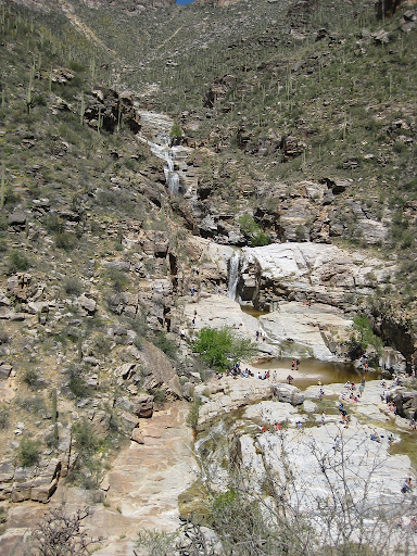 Overview shot of the Seven Falls waterfall hike of Sabino Canyon, Tucson, Arizona. 
"Seven Falls, Tucson" by jhiner is licensed under CC BY-NC 2.0 