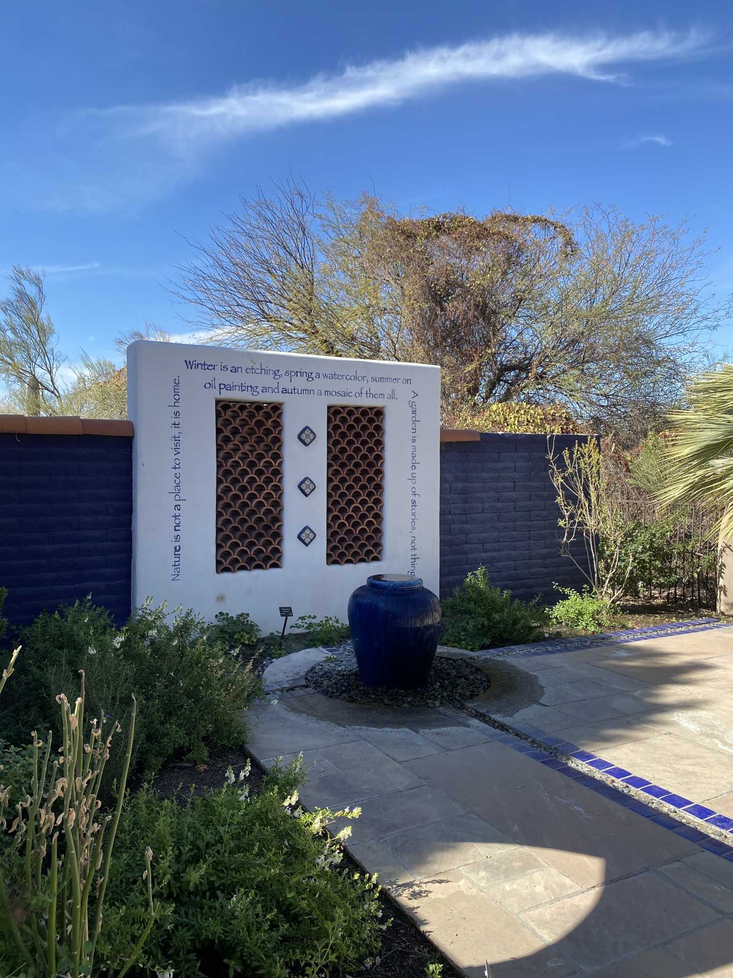  The Moorish Garden, located in Tohono Chul Park, Tucson, Arizona. Feb. 27, 2021. 