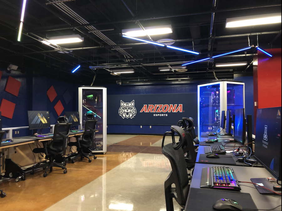 The University of Arizona Esports arena is located downstairs in room 138 in the Student Union Memorial Center. 