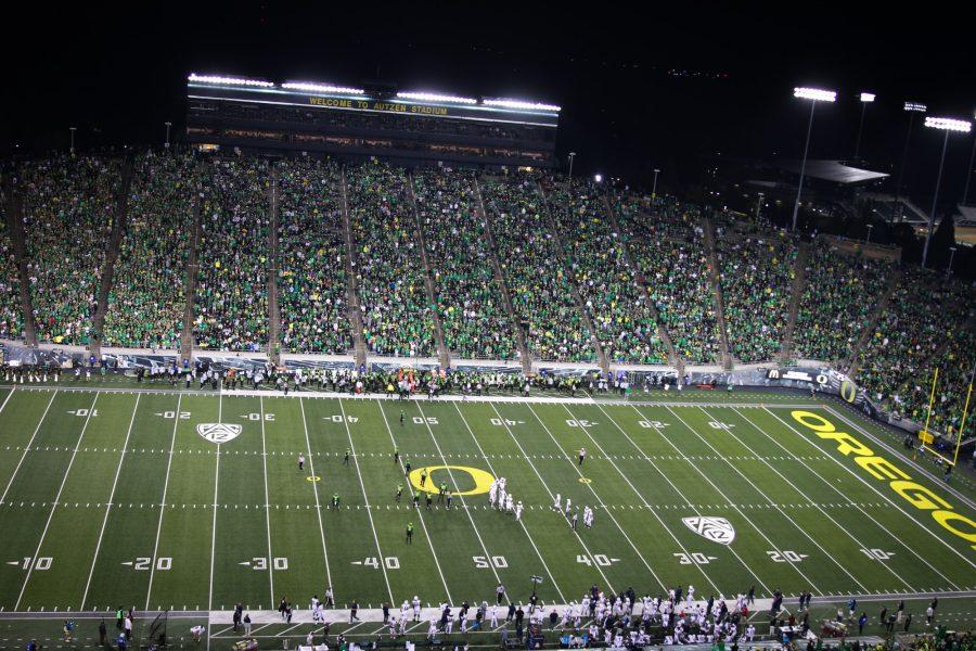 The Arizona football team faces off against the Oregon Ducks in Eugene, Ore. on Saturday, Sept. 25.  The Wildcats lost 41-19.