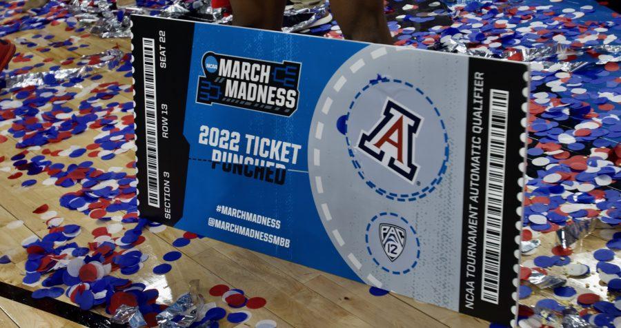 The+Arizona+mens+basketball+team+punched+their+ticket+to+the+NCAA+Tournament+after+defeating+UCLA+in+the+2021-22+Pac-12+Tournament+Championship+on+March+12.%26nbsp%3B