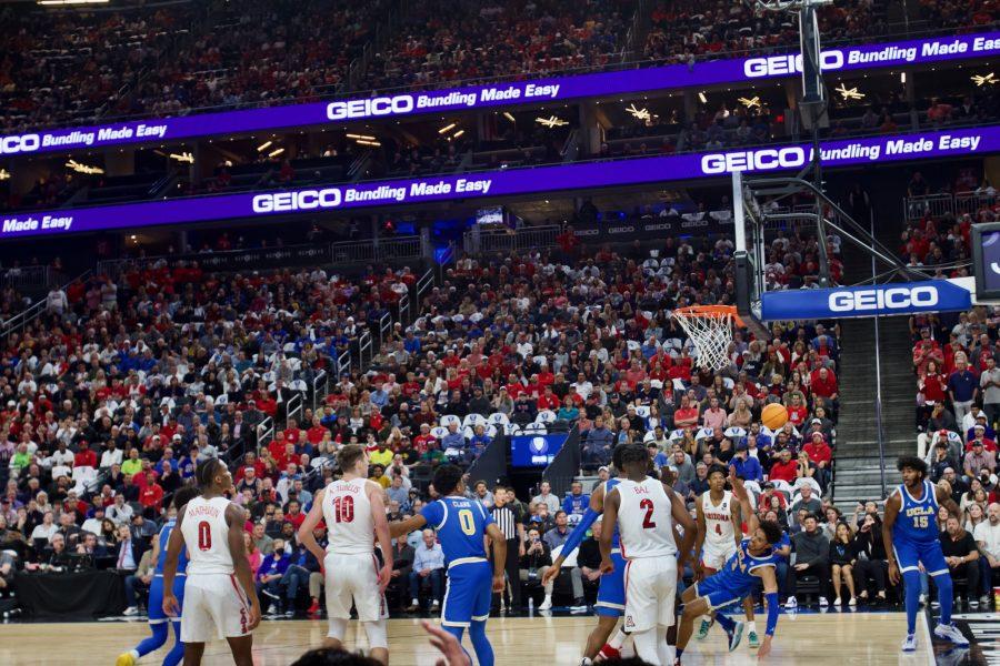 The Arizona mens basketball team played the UCLA Bruins in the Pac-12 Tournament Championship on March 12 in Las Vegas. 