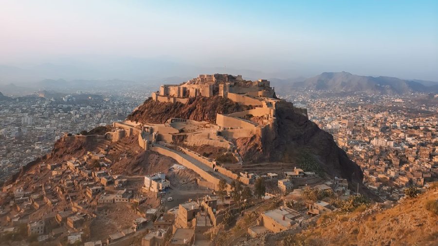 The+historic+Al-Qahira+Castle+was+built+on+one+of+the+mountain+slopes+of+the+city+of+Taiz%2C+Yemen.+Historians+say+it+was+built+about+1%2C000+years+ago%2C+and+its+construction+is+considered+the+beginning+of+the+emergence+of+the+city+of+Taiz.+%28Photo+by+a+member+of+the+Al+Jisr+Collective%29