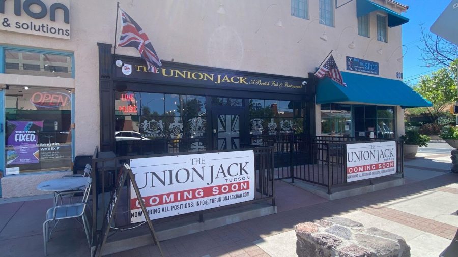 The Union Jack, a new pub located at 800 E University Blvd. (Photo by Carter Berg.)