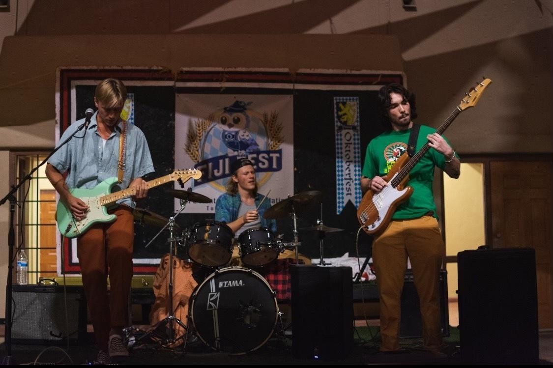 The band performed at a fraternity philanthropy event in mid-October. Photo courtesy of Phi Gamma Delta Fraternity.